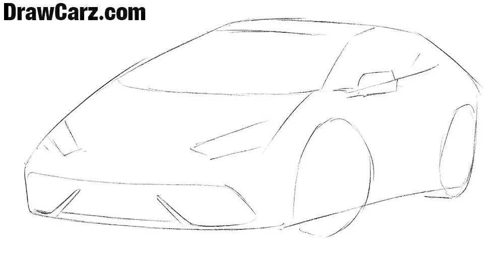 car drawing for beginners