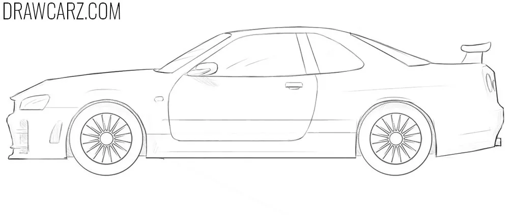 How to Draw a Nissan Skyline