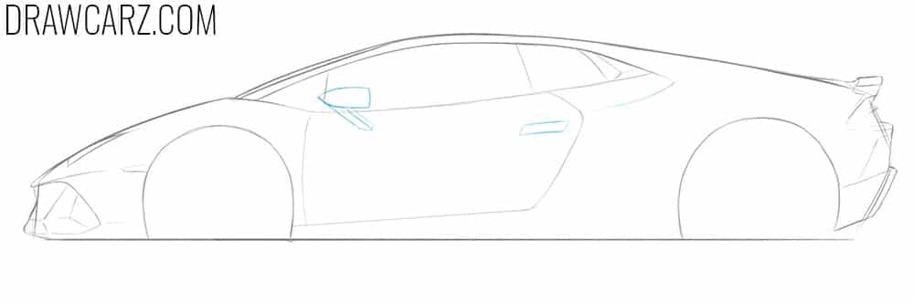 how to draw a lamborghini huracan step by step easy