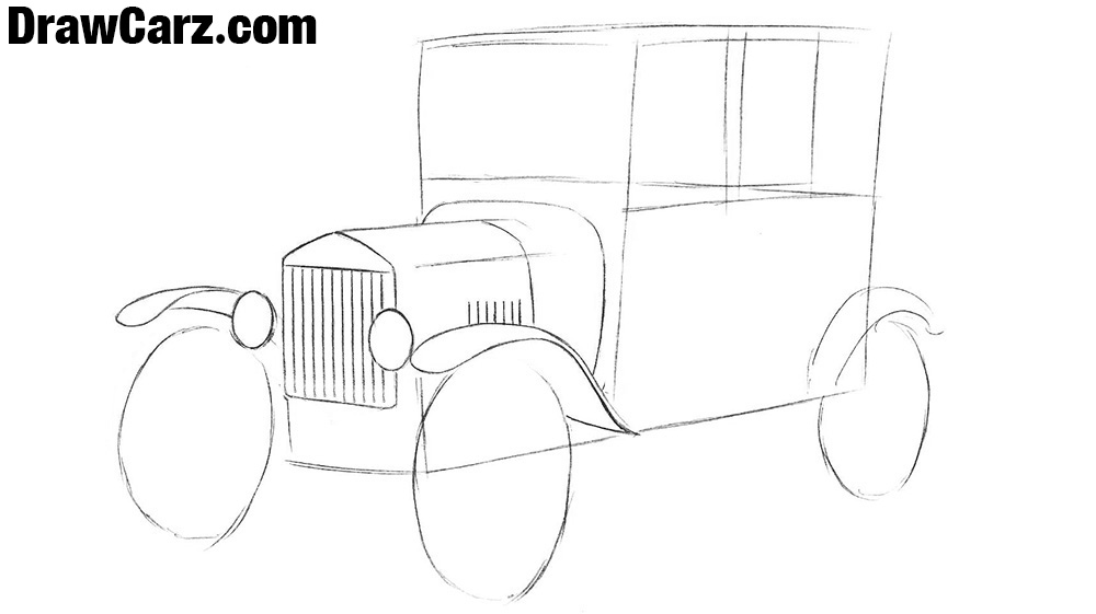 How to draw a Ford Model T