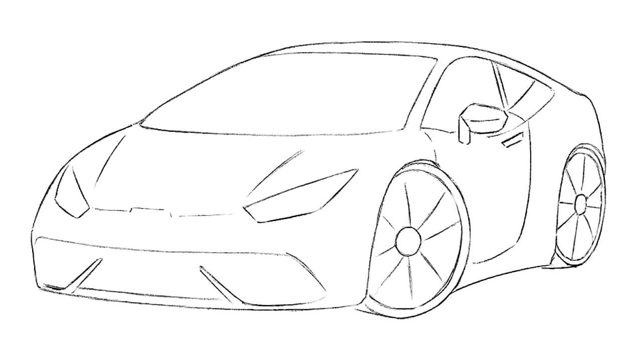 how to draw a sports car easy featured image