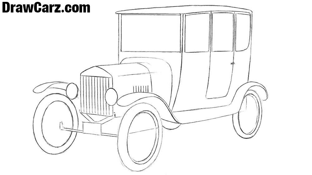 Draw out the thin wheels