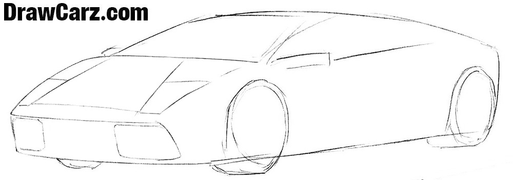 How to draw a Lamborghini for beginners