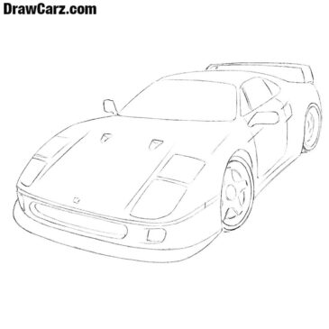 How to Draw a Ferrari Easy