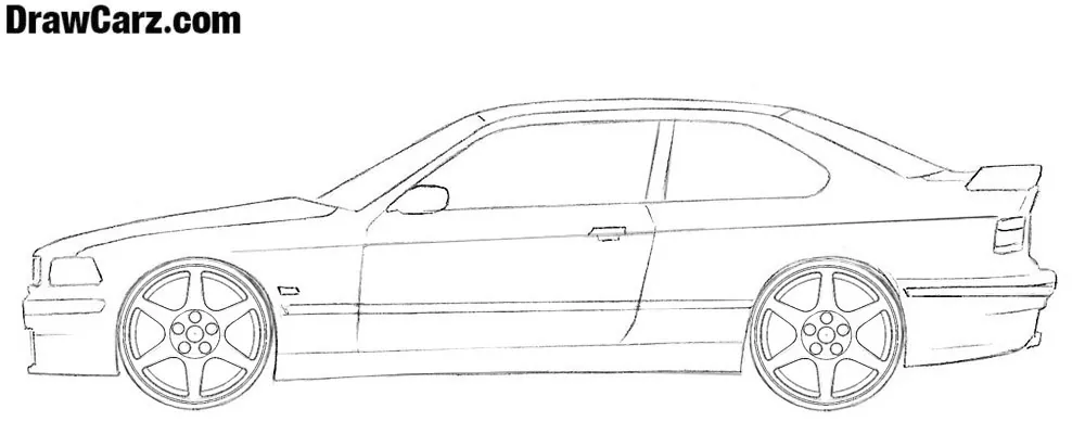 How to draw a coupe easy