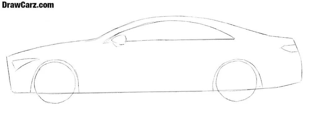 How to draw a car step by step