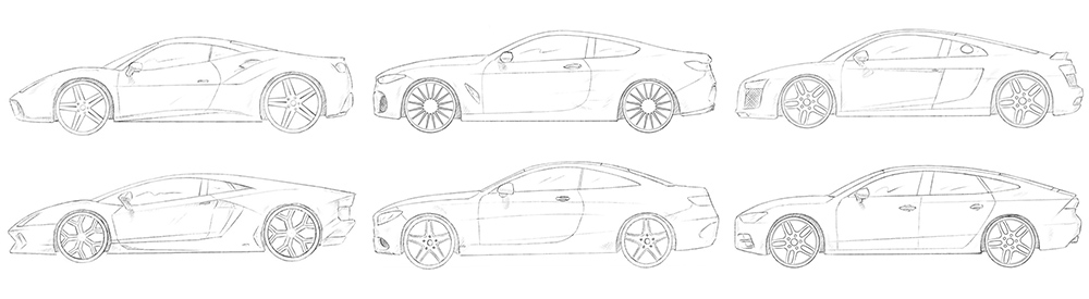 How to draw a car step by step