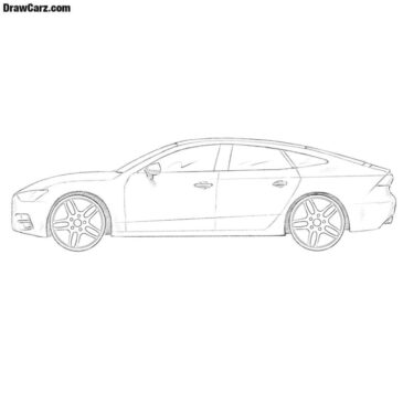 How to Draw an Audi A7