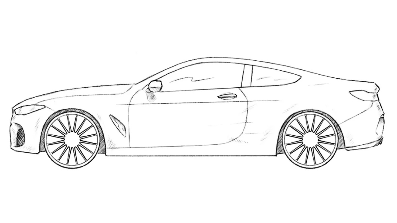 how to draw a bmw 8 series featured image