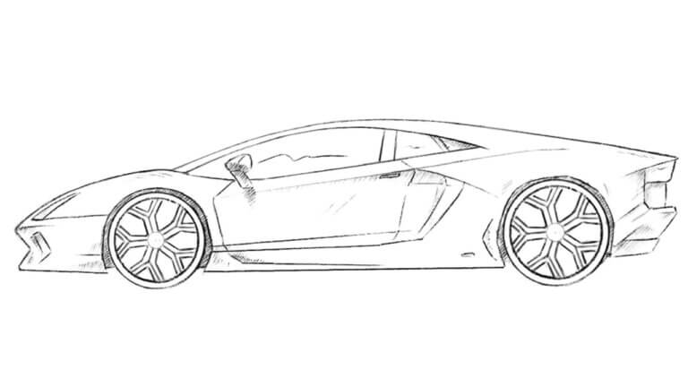 how to draw a Lamborghini featured image