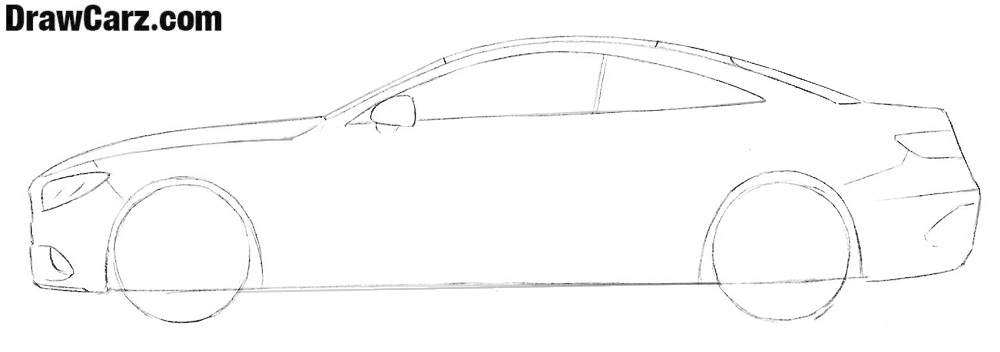 Draw out the Mercedes-Benz S Coupe trunk are in detail