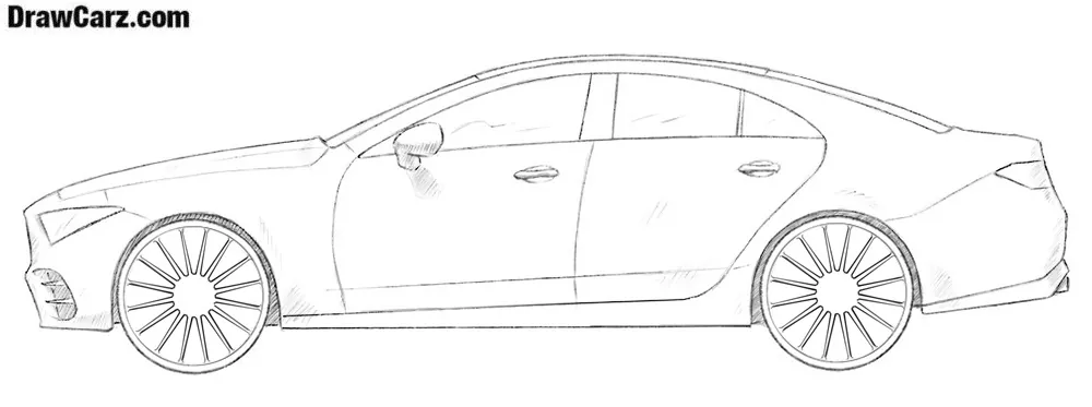 Add shadows to the car drawing