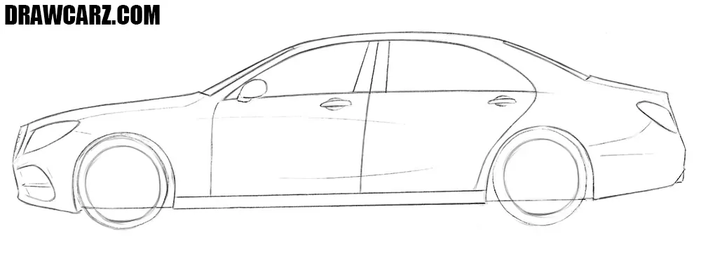 Detail the doors and windows of the Mercedes-Benz S Class