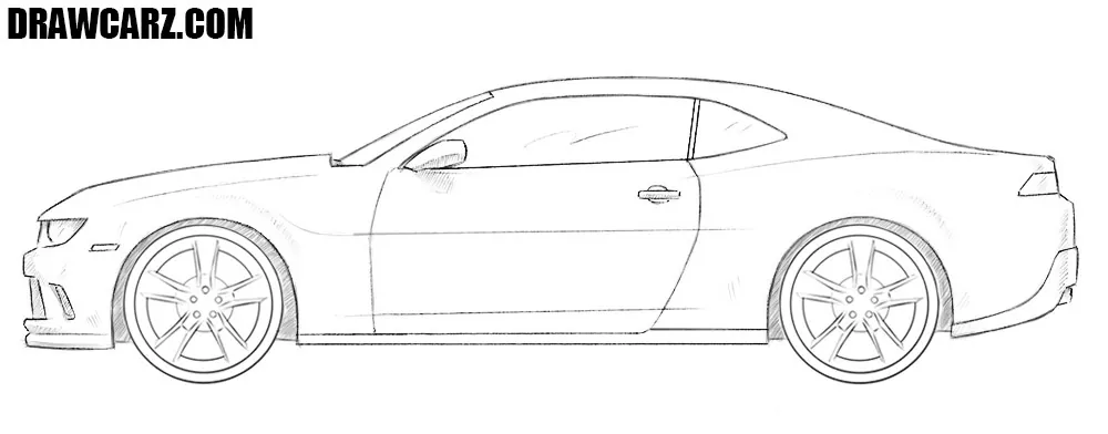 How to draw a Chevrolet Camaro