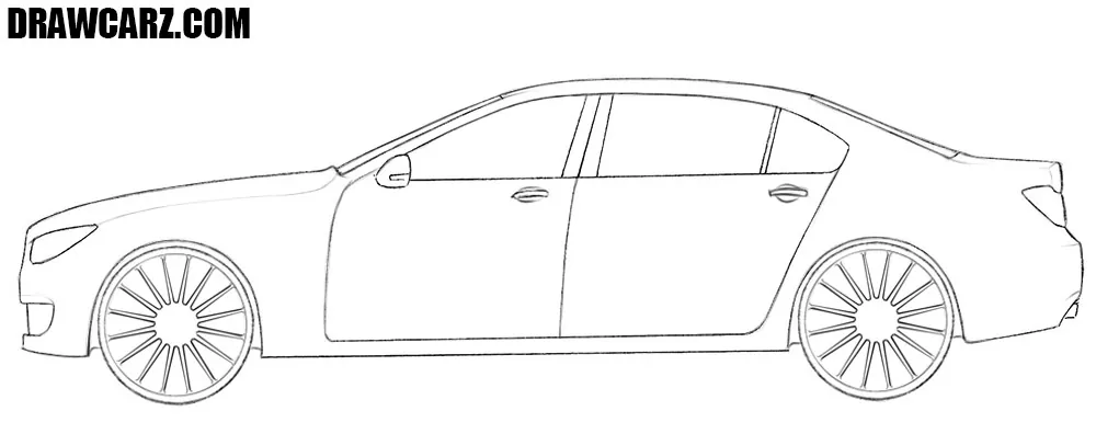 How to draw a car easy step by step