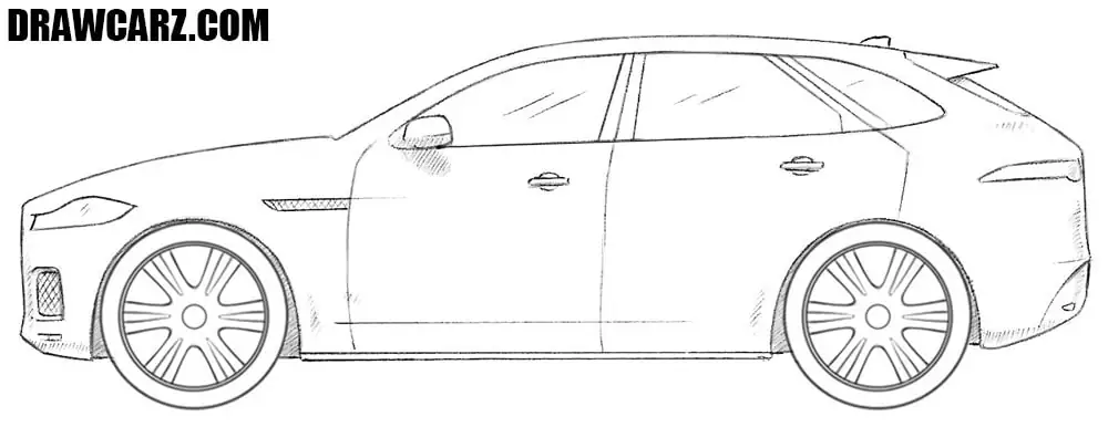 How To Draw A Jaguar F Pace Drawcarz