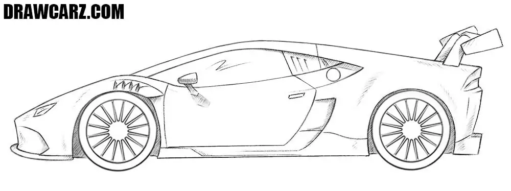 How To Draw A Race Car Drawcarz