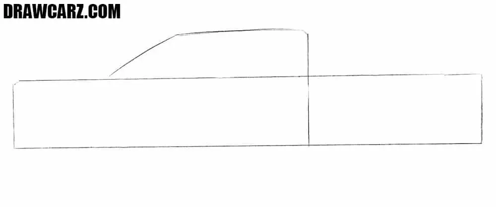 How to draw a Ford pickup Truck