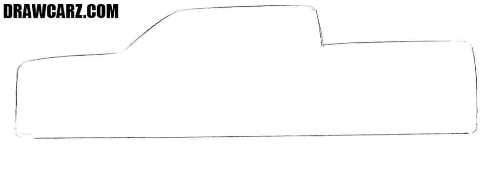 How to draw an american car
