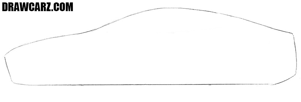 Tesla Model S drawing tutorial