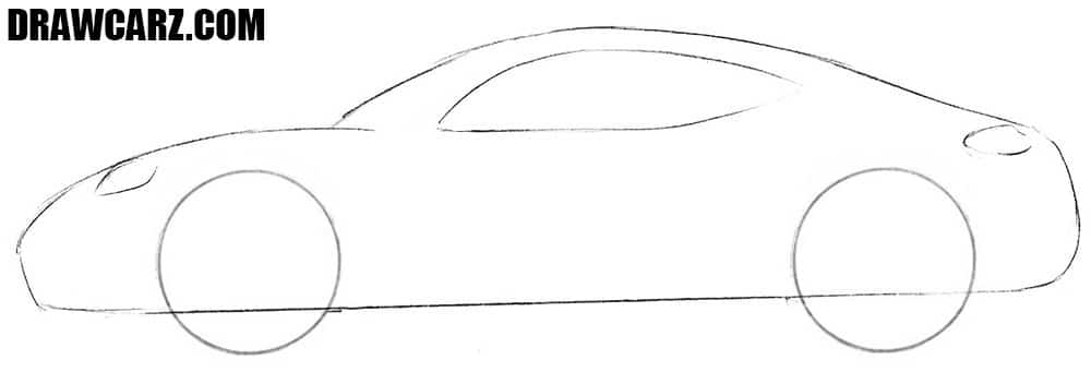 Sports Car drawing guide