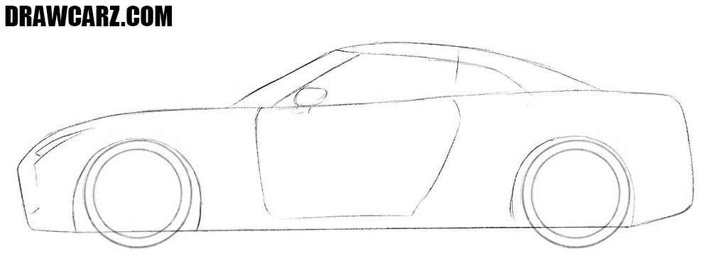 How to draw a Nissan easy