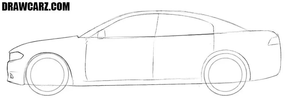 How to draw an American car