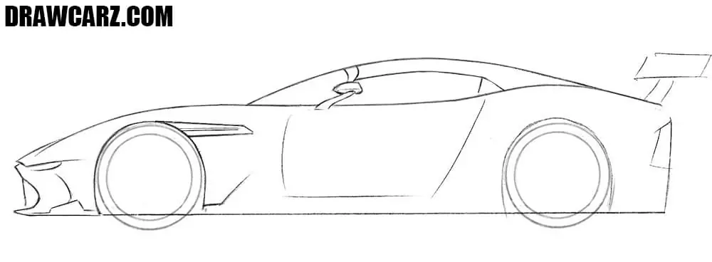 How to draw a cool car