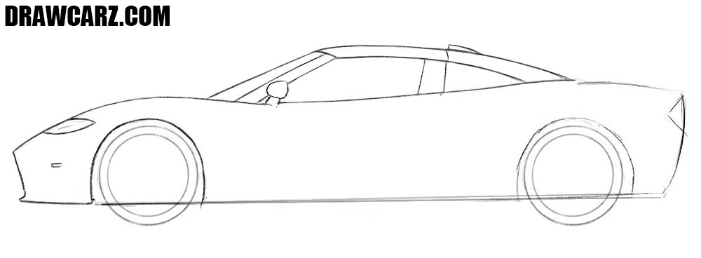How to draw a cool classic car