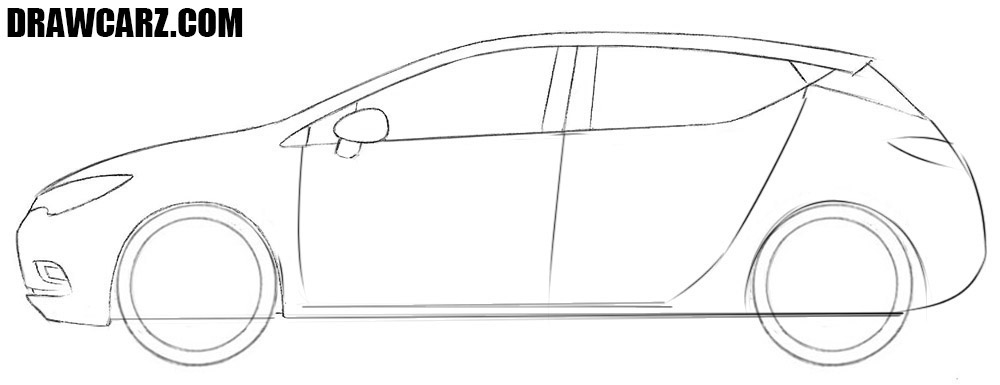 How to draw an Opel