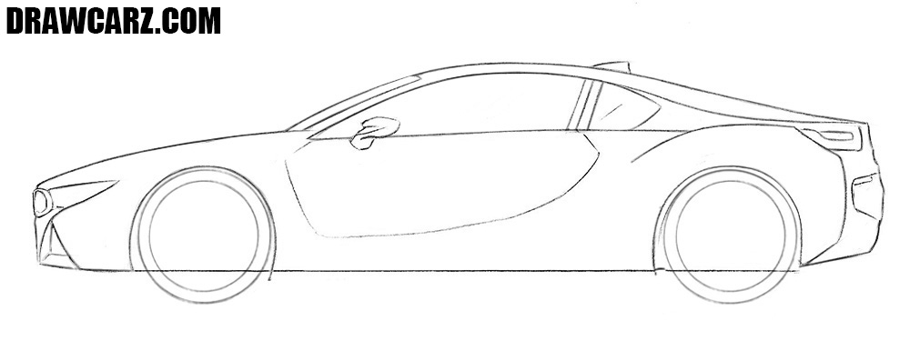 How to draw a BMW step by step