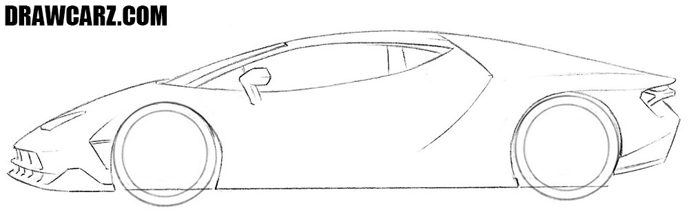 How to draw a Lambo