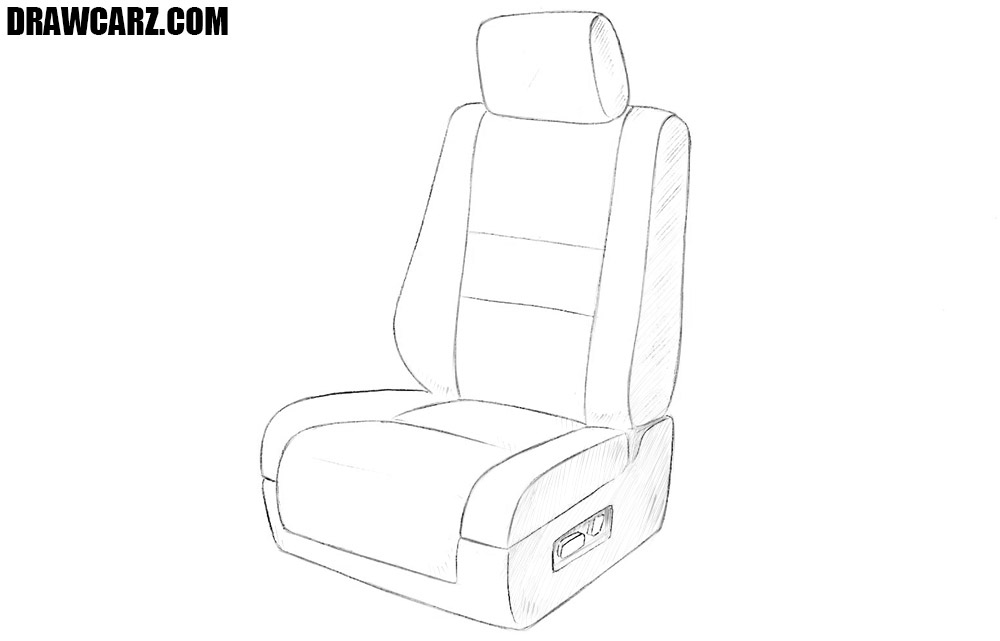 How to draw a car seat
