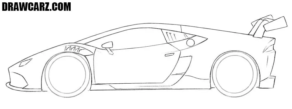 Как рисовать гоночный автомобиль