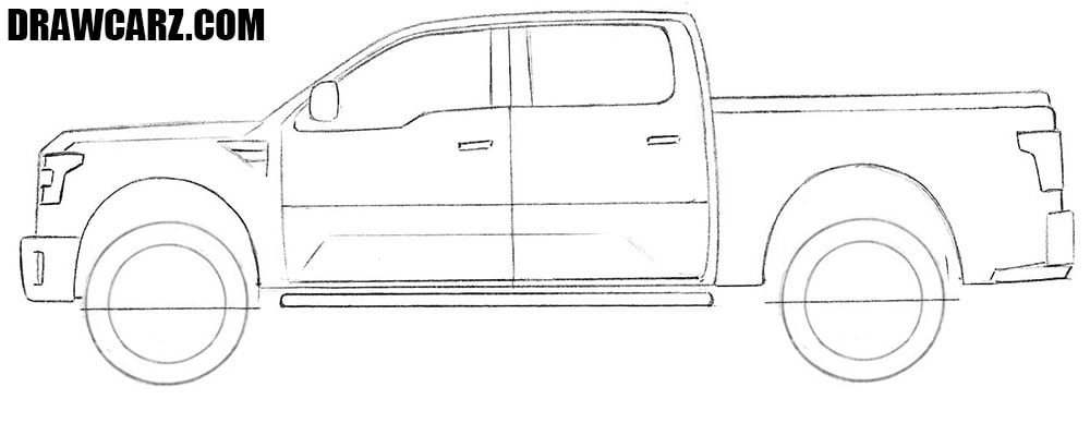 How to draw a Ford Tuscany step by step easy