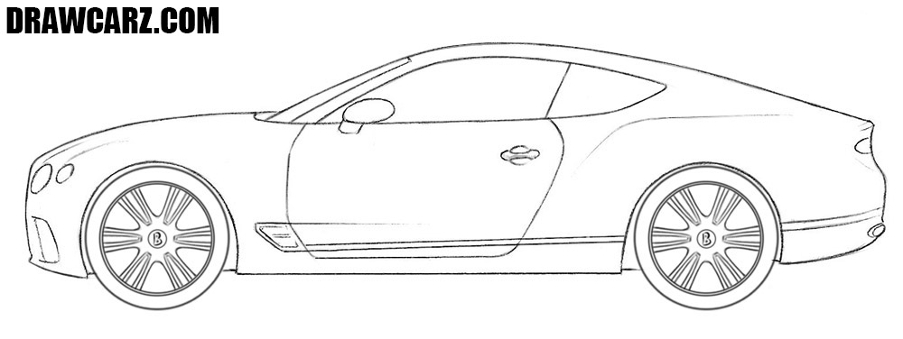 Bentley Continental GT drawing