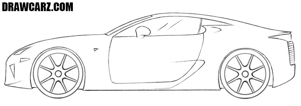 Cool car drawing tutorial