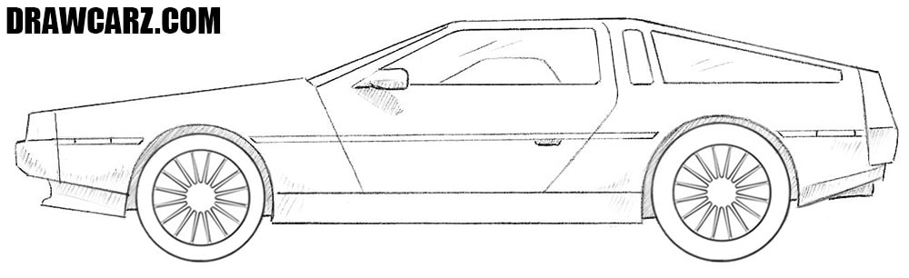  How to draw a Delorean DMC