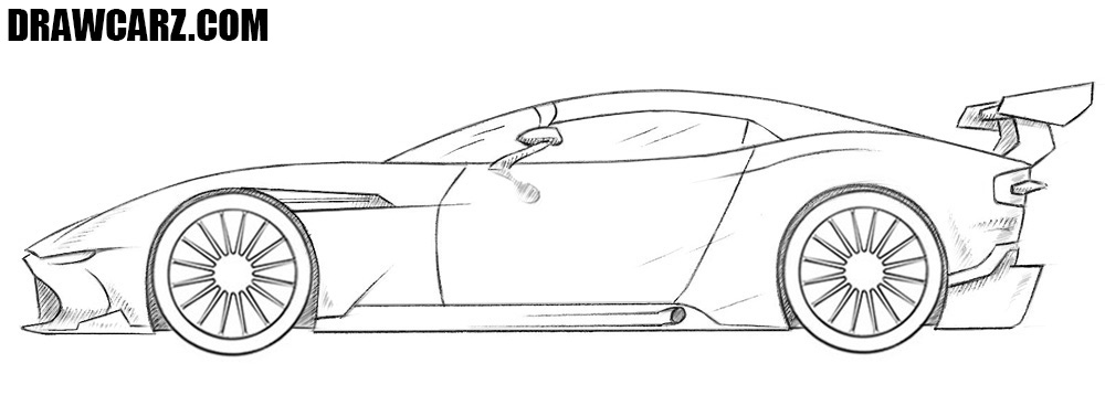 How to draw a Racing Car
