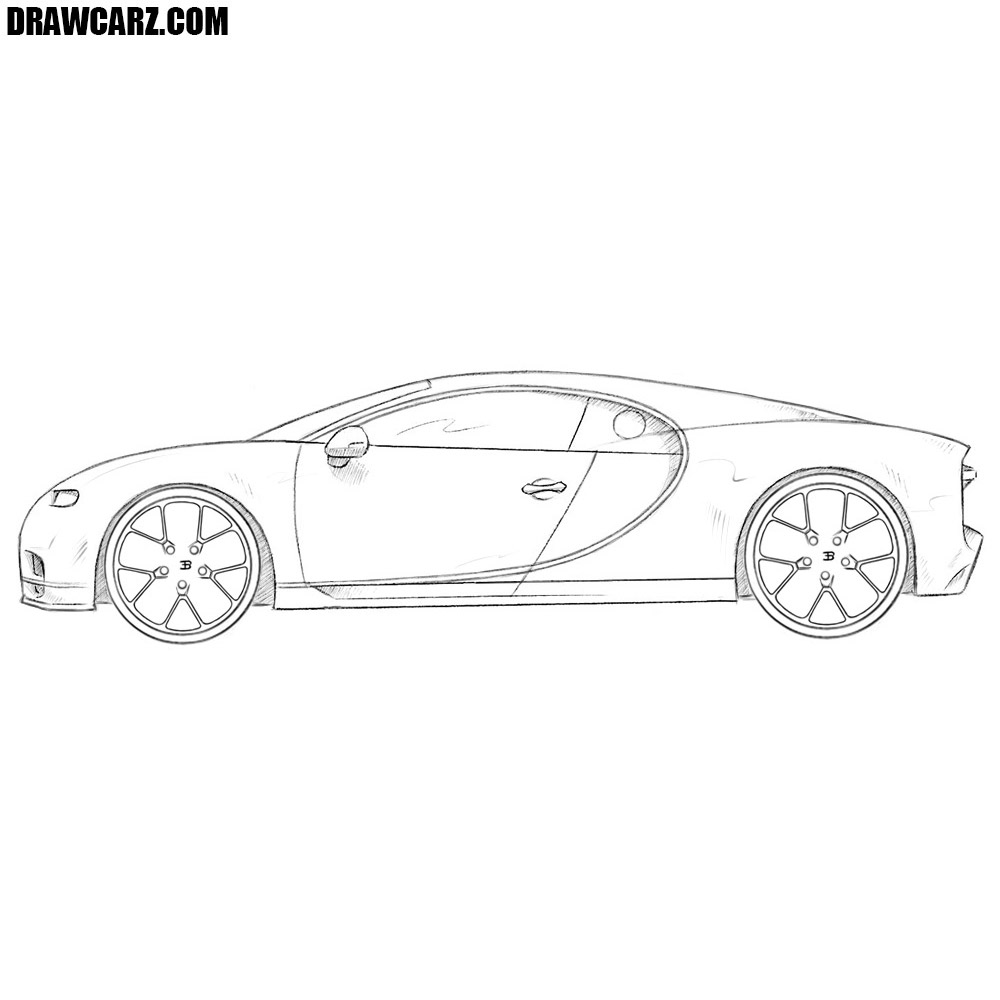 Cool Easy Bugatti Chiron Drawing