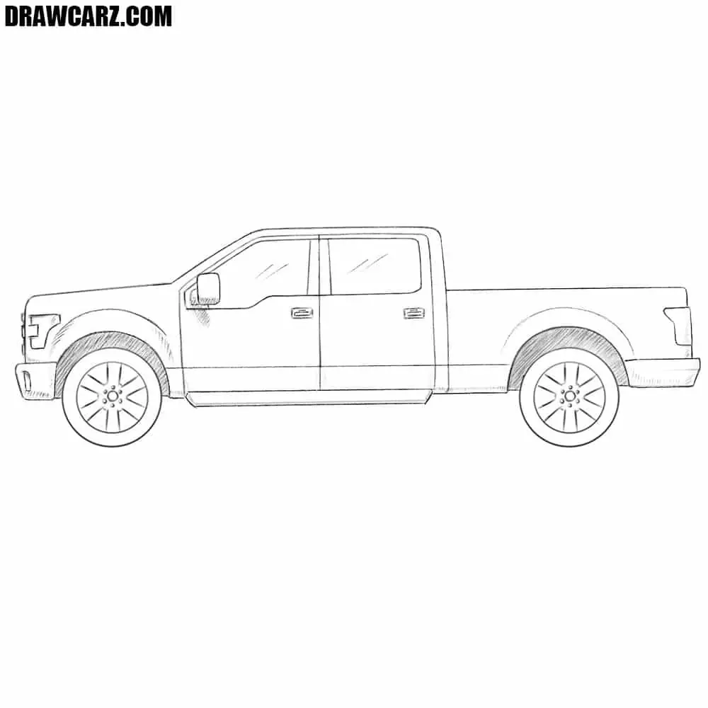 ford truck drawing