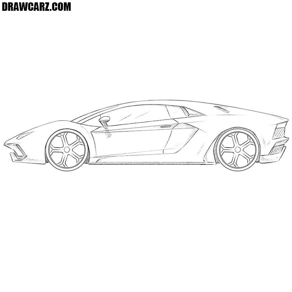 Lamborghini Aventador Sketch | Lamborghini aventador, Lamborghini, Car  blinds