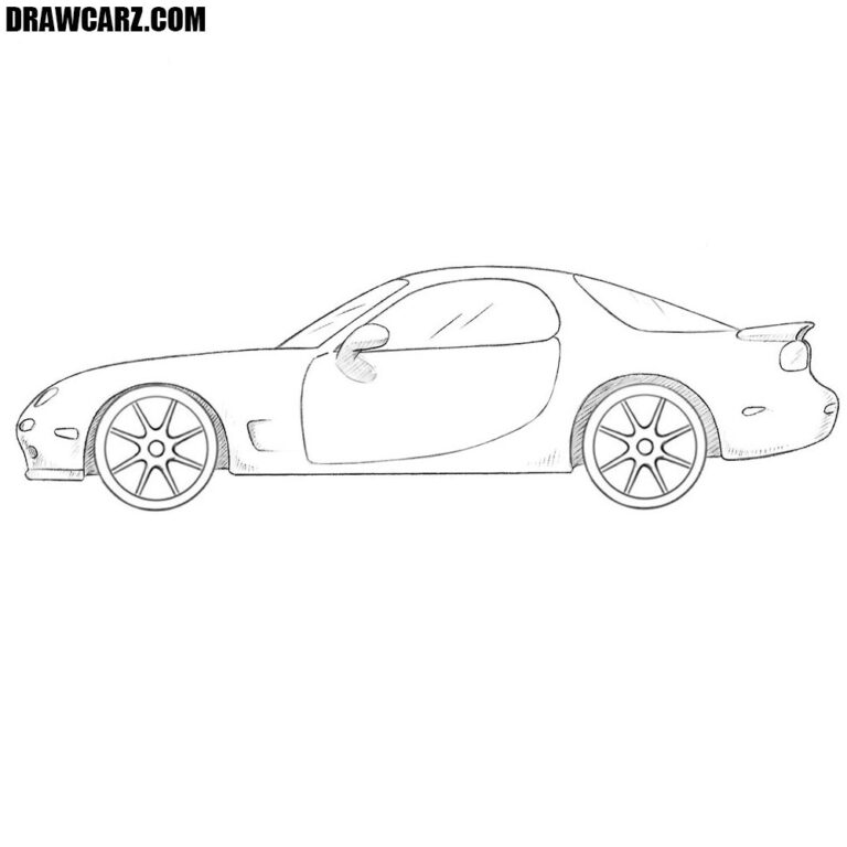 How to Draw a Mazda RX-7