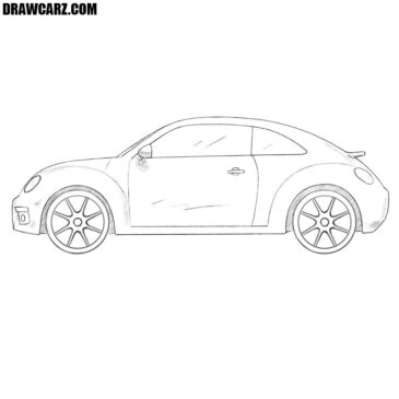 How to Draw a Volkswagen Beetle