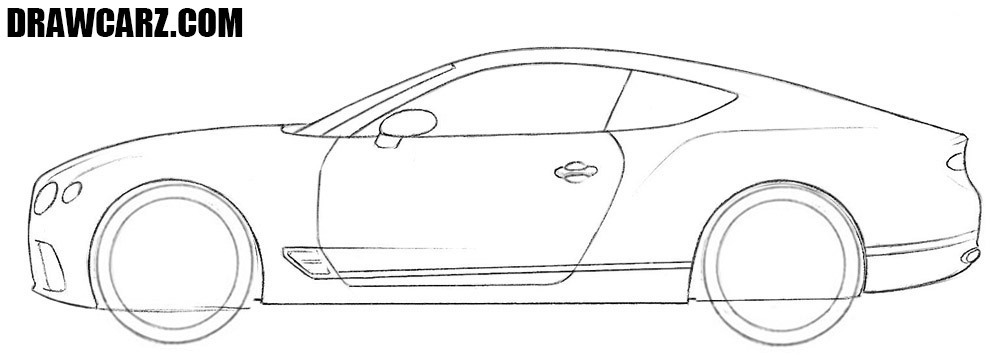 Draw the details in the side of your Bentley Continental