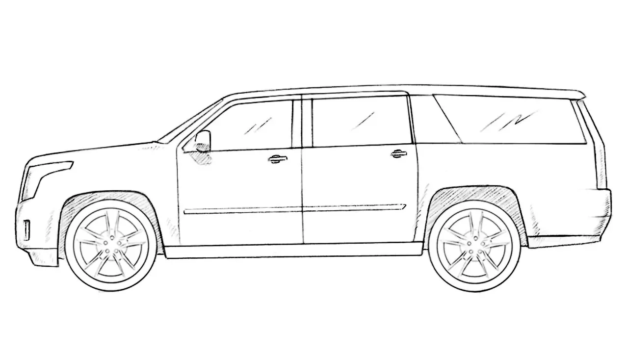 how to draw a cadillac escalade featured image