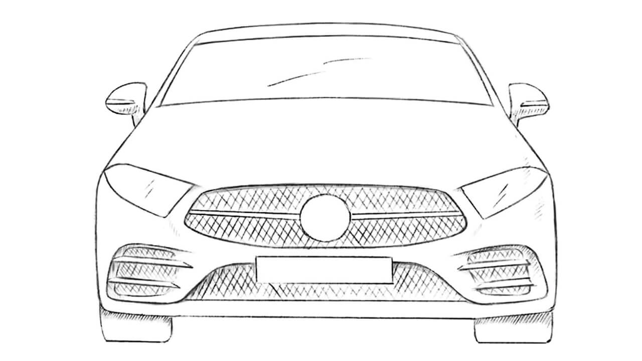 how to draw a car from front featured image