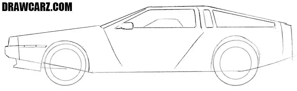 Refine supercar’s the angular roof and windows
