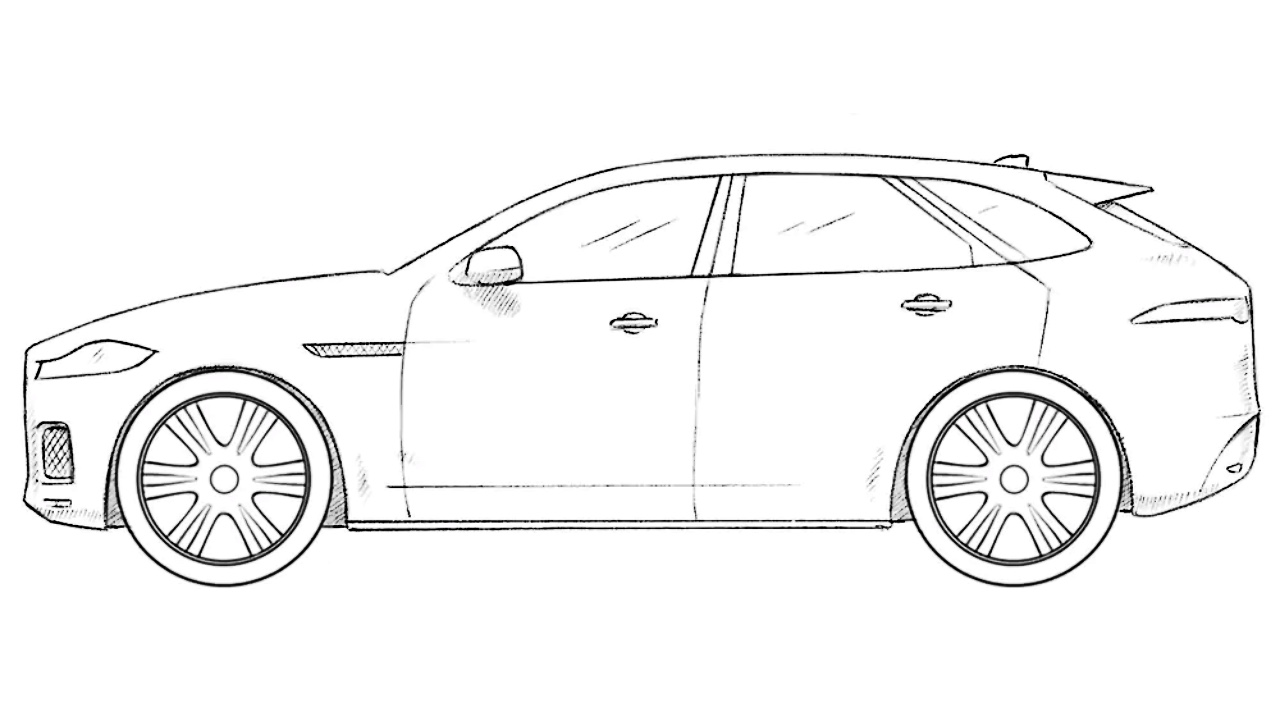 how to draw a jaguar f pace featured image