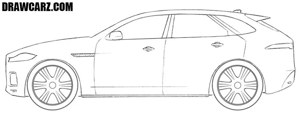 Darken the tires and add the luxury SUV rims